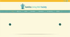 Desktop Screenshot of familieslivingwellsociety.ca