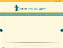 Tablet Screenshot of familieslivingwellsociety.ca